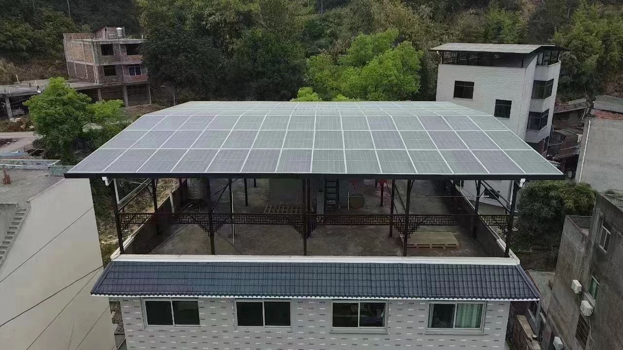 武威15kw+10kwh自建别墅家庭光伏储能系统